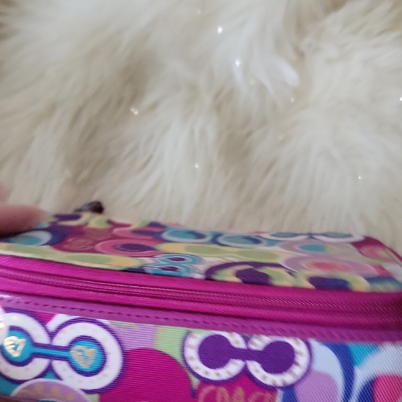 Coach Poppy Graffiti Travel Jeweley Accessory Case - Picture 6 of 12